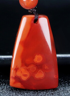 蝶逸凉山原石平安挂件南红玛瑙