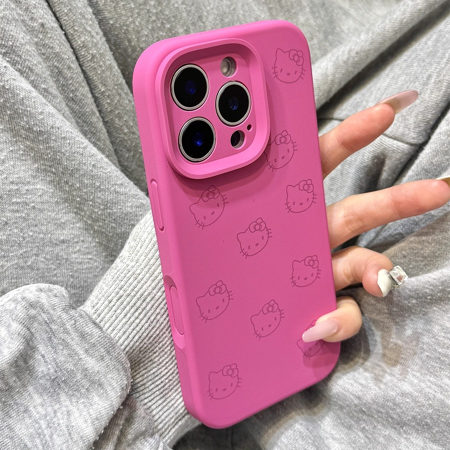 火龙果色线条kitty猫液态硅胶适用于iphone17promax苹果14手机壳15新款16pro女13少女心17Air全包创意防摔套,3C数码配件,手机保护套/壳,淘宝优惠券,粉丝福利购,淘宝优惠卷