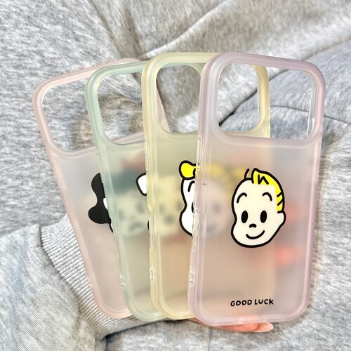 雾面半透磨砂双层原田治男女孩狗狗适用于iphone17promax苹果17手机壳15新款16pro女17pm硅胶创意情侣防摔套