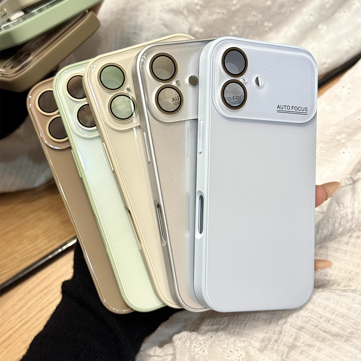 ins小清新油画纯色玻璃背板大视窗带镜头膜适用于iphone17promax苹果14手机壳15新款16pro女13情侣17pm防摔套