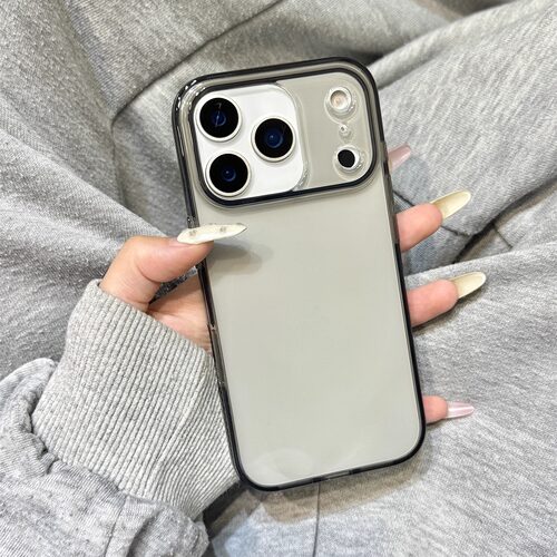 极简高级感简约风透黑色适用于iphone17promax苹果14手机壳15新款16pro女13超薄17Air全包边硅胶创意防摔软壳