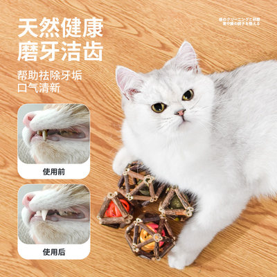 猫玩具木天蓼磨牙棒自嗨解闷神器