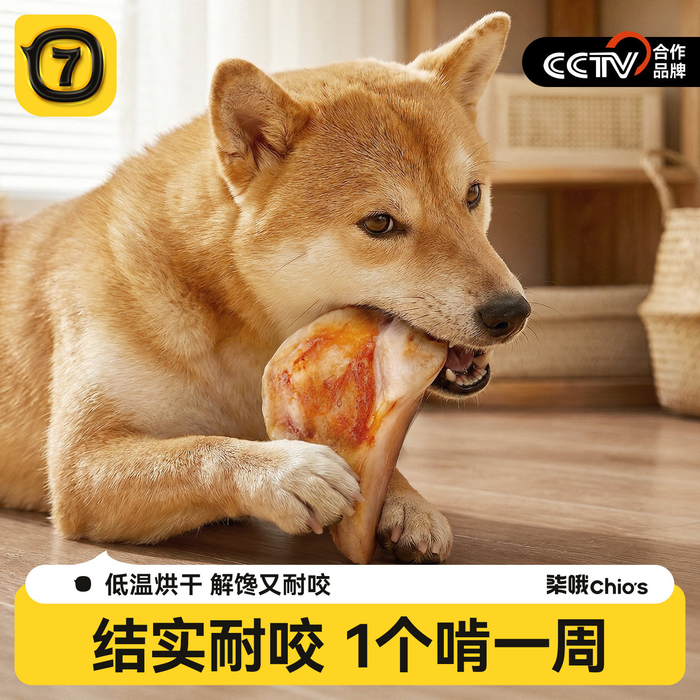 柒哦狗狗零食牛膝骨磨牙棒狗中小型犬比熊牛骨补钙洁牙棒训练奖励