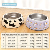 Dog bowl, food bowl, anti-tipping stainless steel dog bowl, special rice bowl for dog bowls, cat water bowl, cat food bowl, pet supplies thumbnail 5
