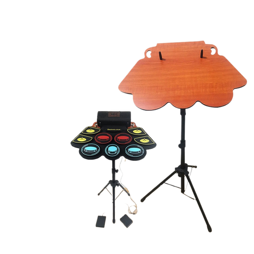 Hand roll drum stand, floor standing adjustable electronic d