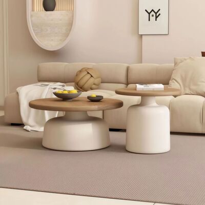 Tea table, living room, small apartment, simple iron circula