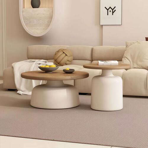 Tea table, living room, small apartment, simple iron circula