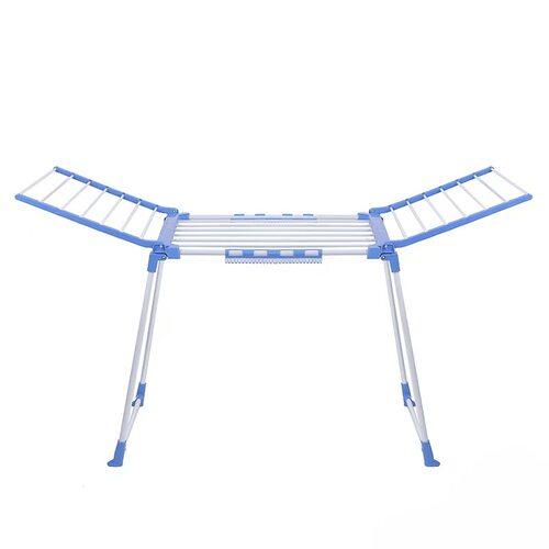 Drying rack, towel rack, floor folding double wing drying ra