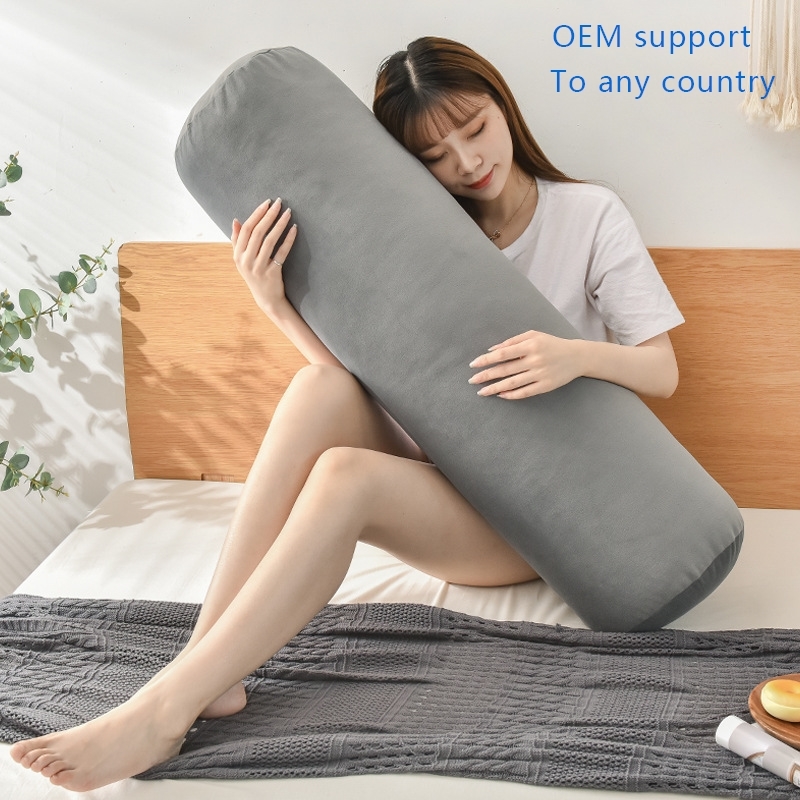 a Headrest Soft Bag Cushion Side Sleeping Column Long Pillow