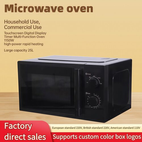 Microwave oven turntable breakfast timed heating oven integr