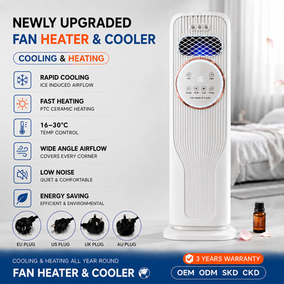 Cold and warm air conditioning fan, electric heater, warm ai