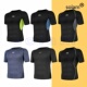 tight outdoor sports shirt sleeved short fitting Men