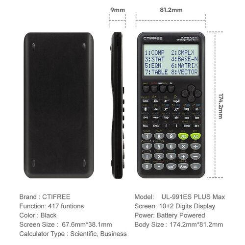 991 ESPLUS2nd Scientific Calculator Function Calculator Stud