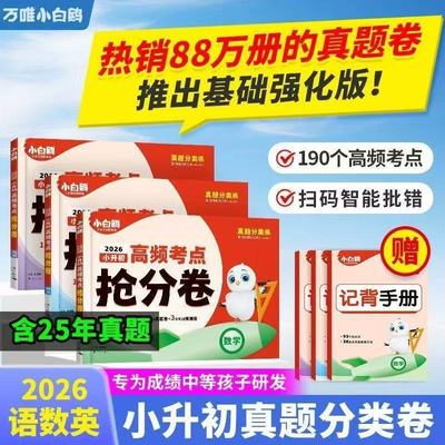 26小白鸥小升初高频考点抢分卷