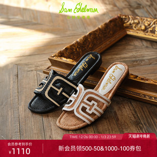 女BAY EDELMAN山姆爱德曼沙滩一字拖外穿拖鞋 MULTI SAM 虞书欣同款