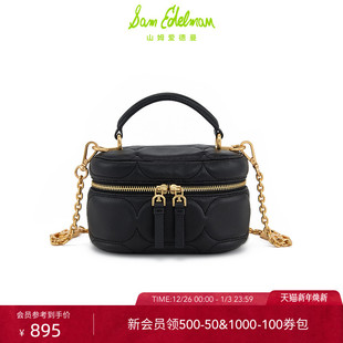 SAM 羊皮单肩斜跨包手提包盒子包女CARLIN EDELMAN山姆爱德曼时尚
