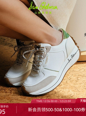 SAM EDELMAN山姆爱德曼秋冬运动老爹鞋厚底增高休闲鞋白色女JAYCE