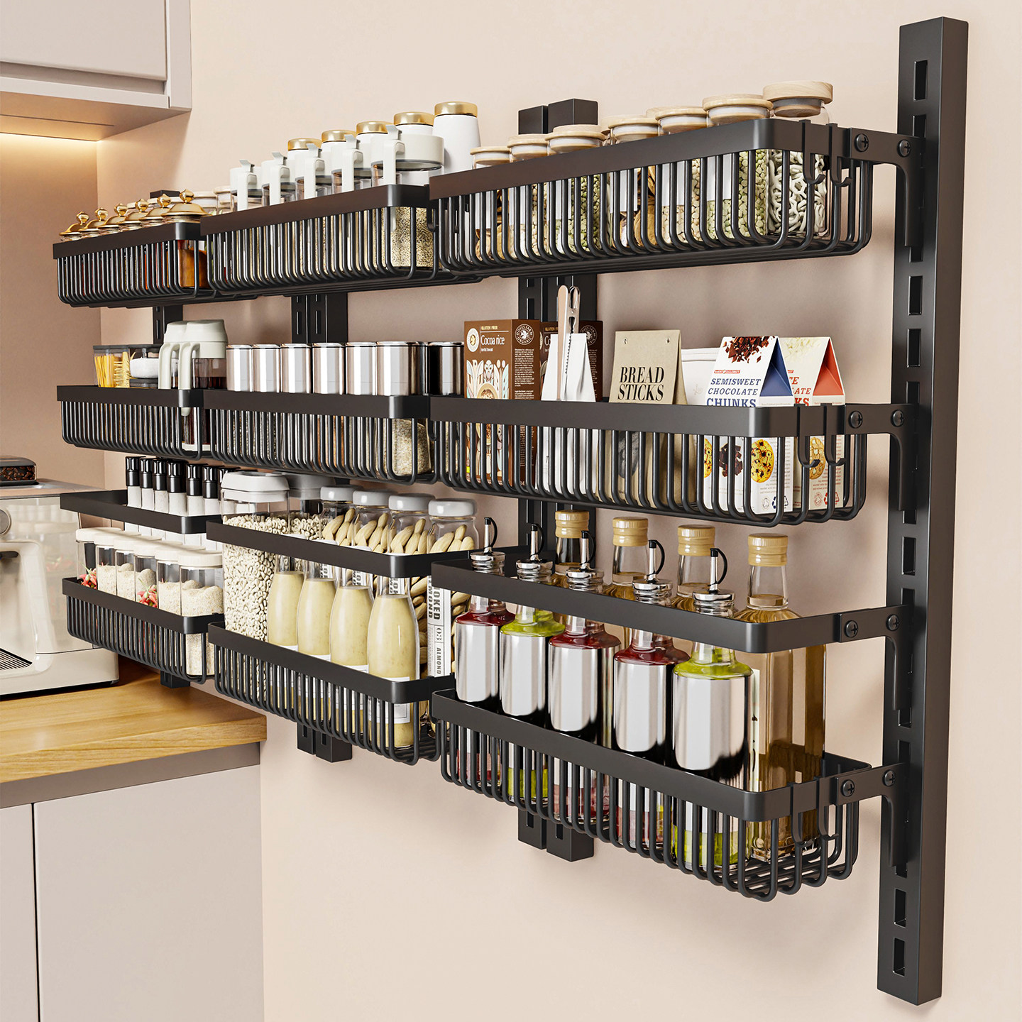 厨房多层调料架可调节层