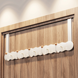 卧室门后挂衣架悬挂式 衣服收纳神器入户门外套包包挂衣钩置物架子