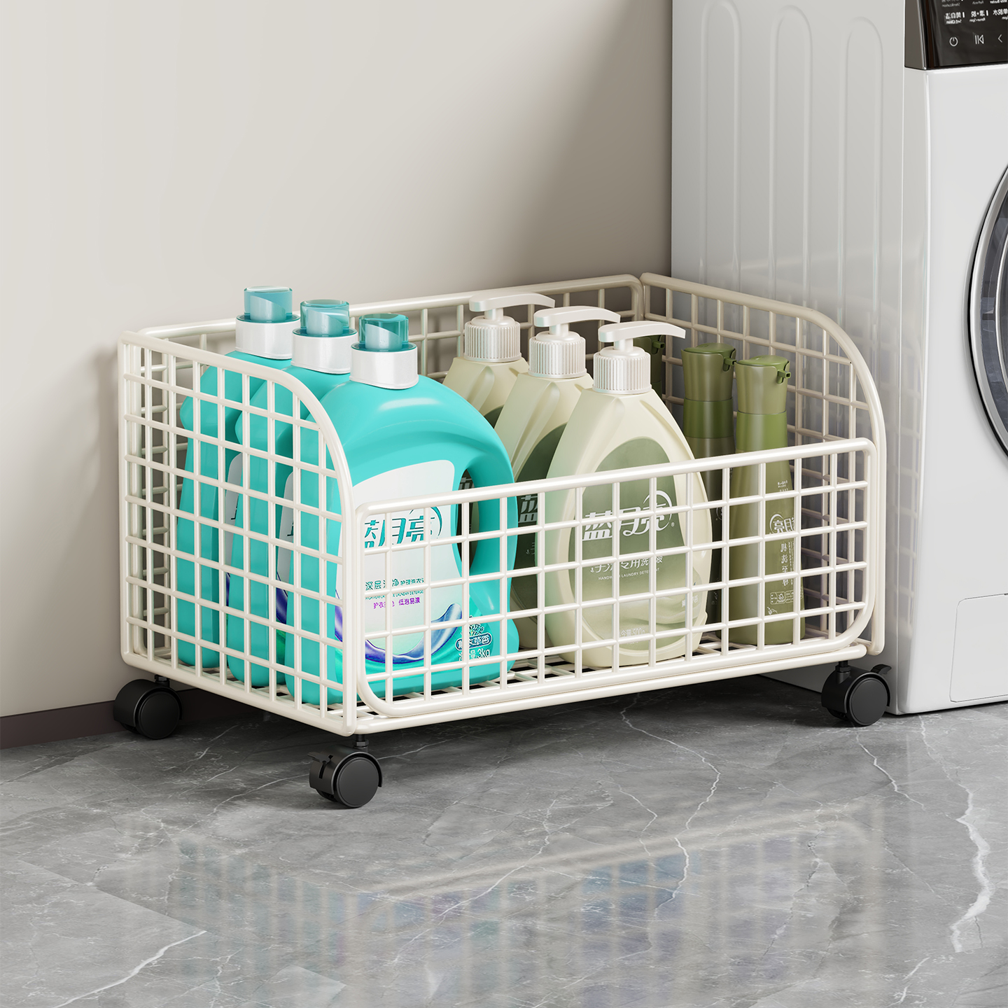 卫生间洗衣机旁洗衣液置物架