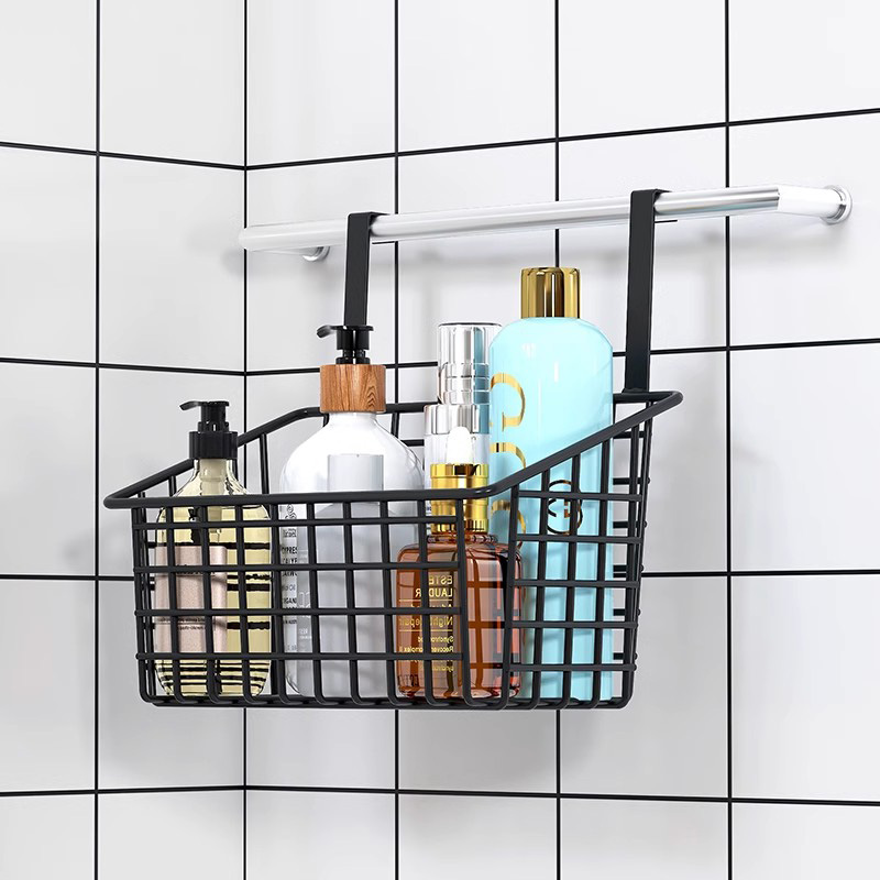 浴室玻璃门悬挂置物架后暖