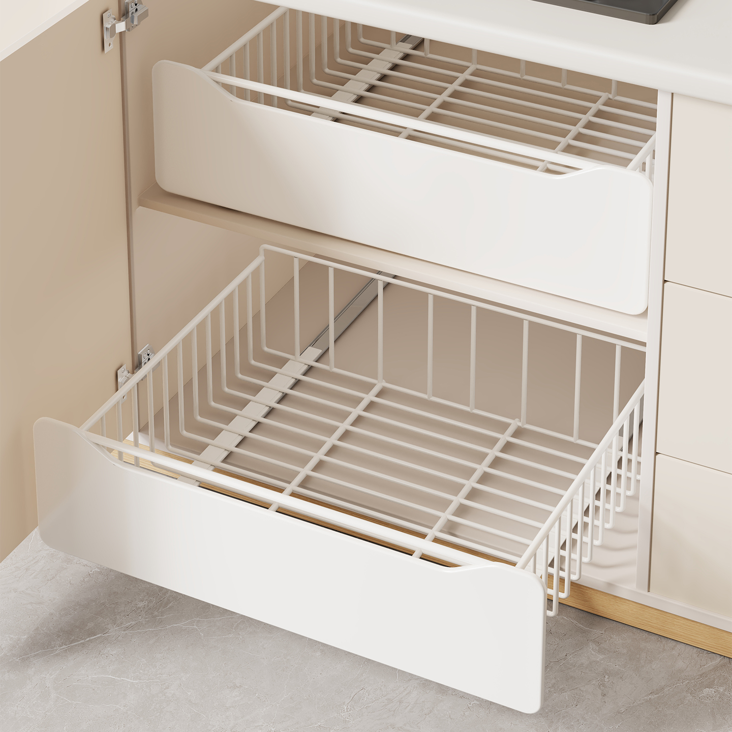 厨房沥水架抽拉式置物架