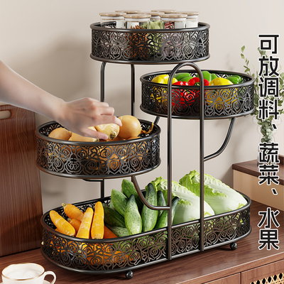 台面多层放菜架水果蔬菜架收纳架