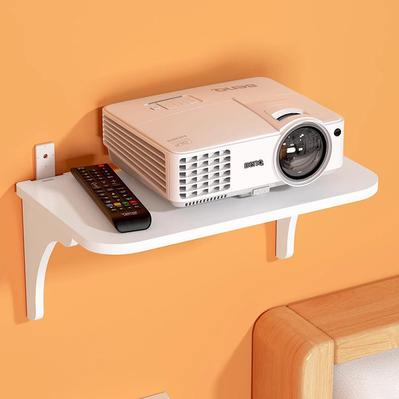 投影仪支架置物架墙壁托架放置台托盘墙上吊床头壁挂免打孔投影机