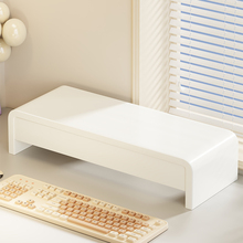 实木显示器增高架台式电脑支架多功能笔记本屏幕办公室桌面工位置物架收纳底座双层键盘收纳架抽屉式储物架子