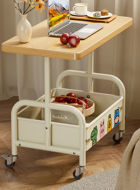 沙发边几小桌子客厅小推车床头可移动零食收纳置物架落地床边茶几