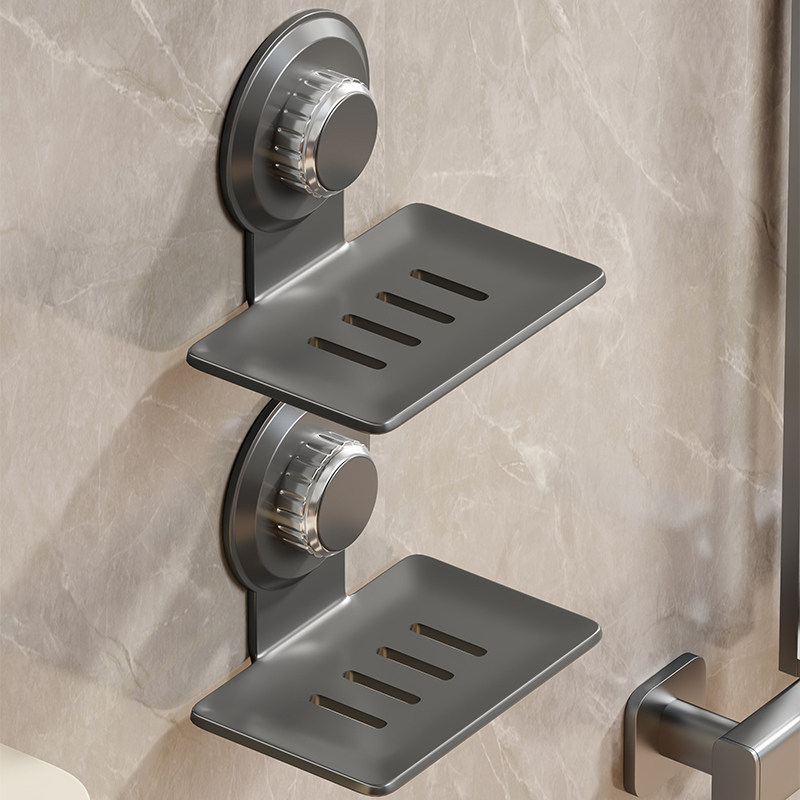 吸盘肥皂盒双层香皂沥水盒墙上肥皂架浴室香皂碟免打孔壁挂置物架,家庭/个人清洁工具,皂盒,淘宝优惠券,粉丝福利购,淘宝优惠卷