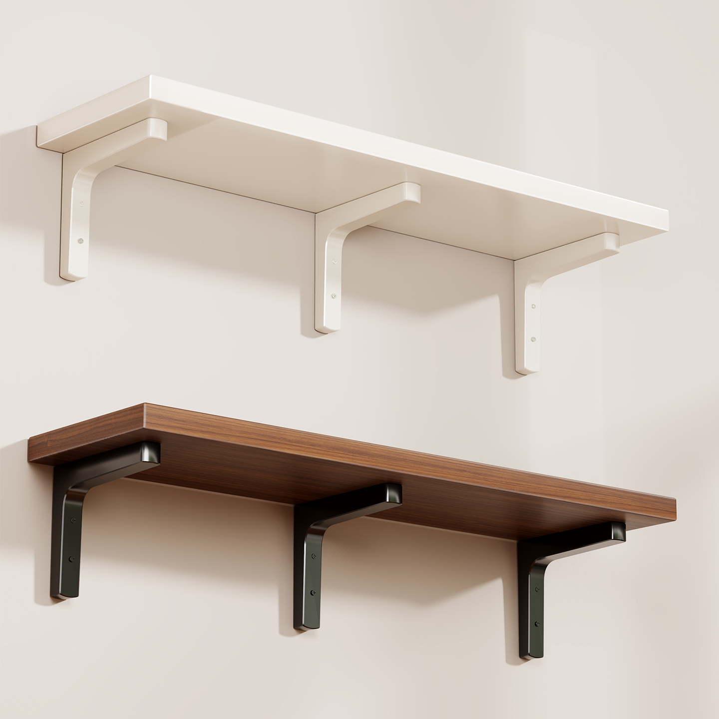 墙上置物架上墙免打孔一字隔板