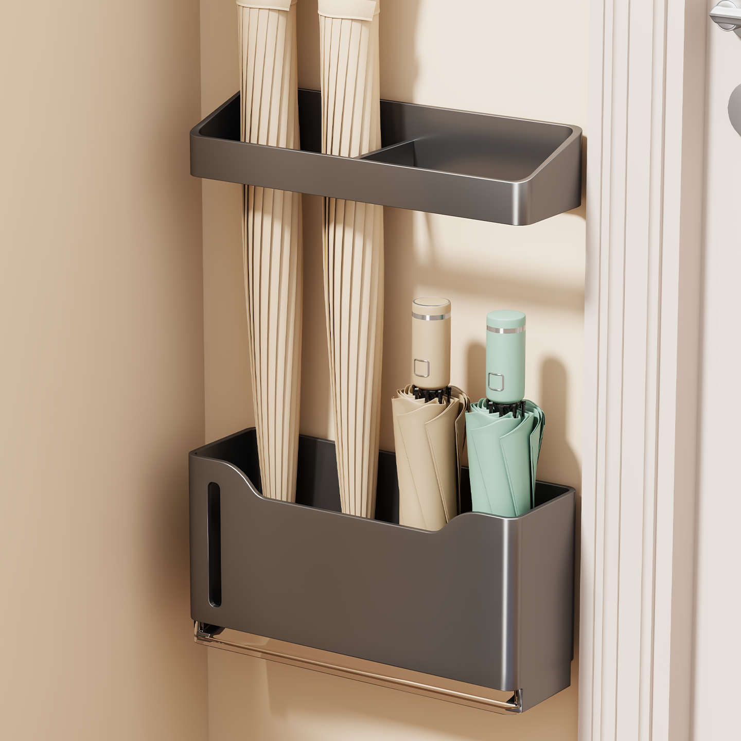 雨伞收纳架免打孔壁挂