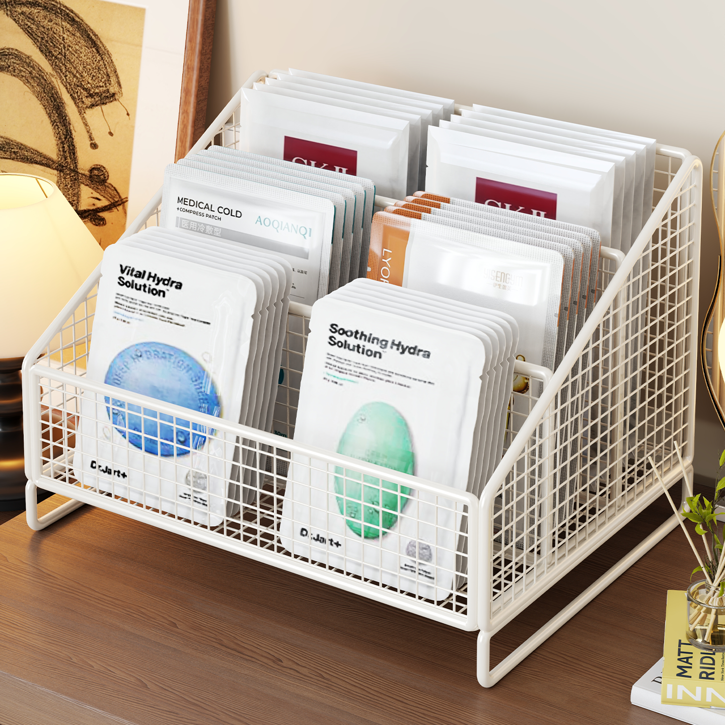 面膜收纳盒多功能多层盒大容量