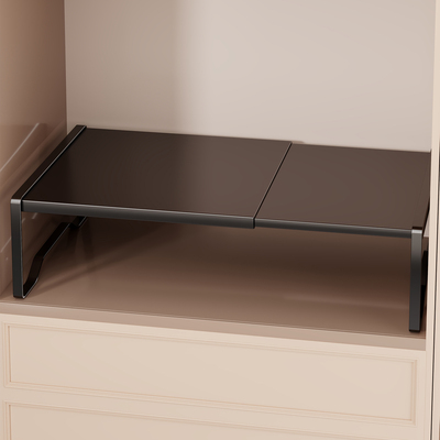 衣柜分层隔板可伸缩储物架