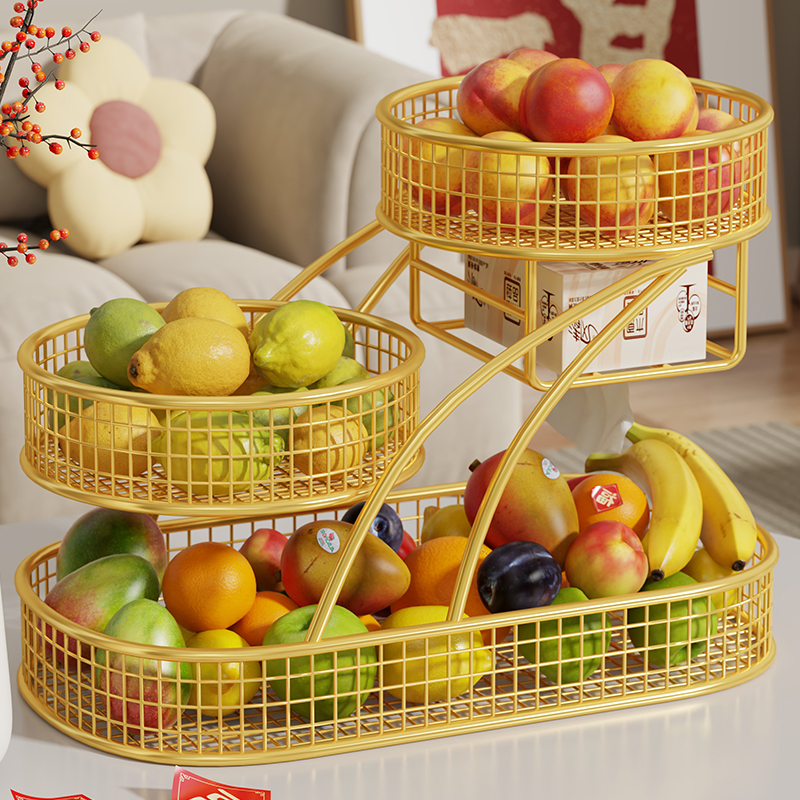 水果盘客厅家用收纳盒多层果篮