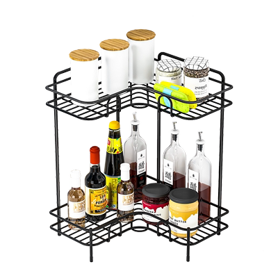 厨房置物架角落收纳分层架