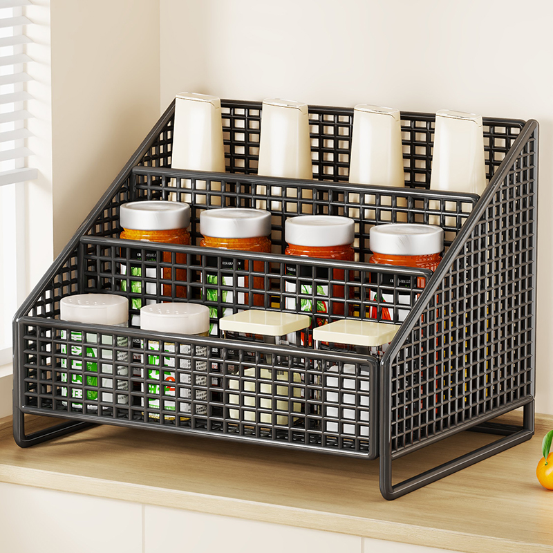 厨房调料置物架桌面收纳盒