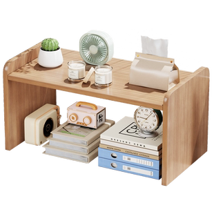 书立架阅读架隔板课桌收纳办公桌台面收纳置物架双层学生书桌收纳架子桌面小书架工位简易储物柜宿舍整理神器