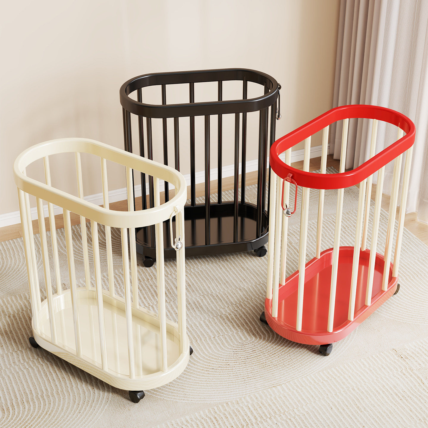 瑜伽垫收纳筐家用带轮可移动健身器材运动工具收纳神器夹缝置物架,收纳整理,运动器材收纳用具,淘宝优惠券,粉丝福利购,淘宝优惠卷