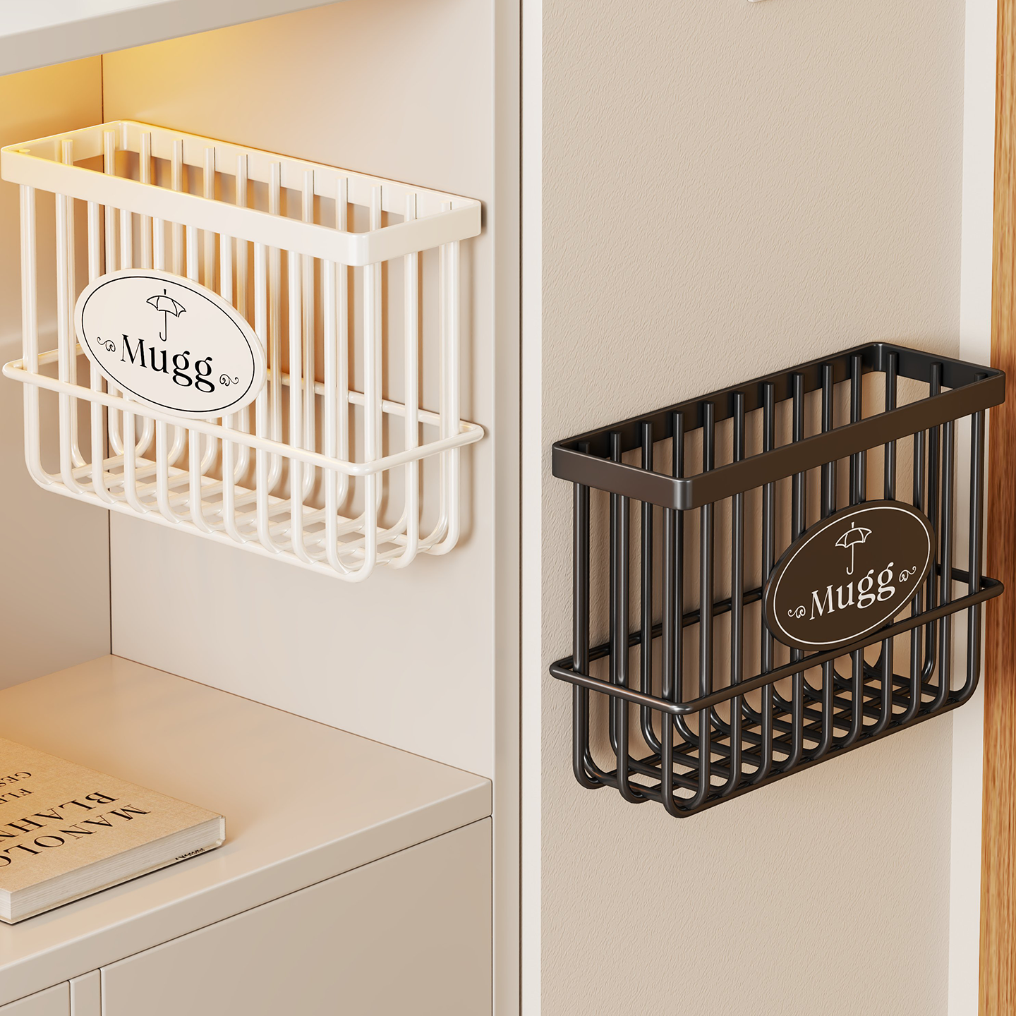 门口雨伞收纳架家用磁吸壁挂伞桶