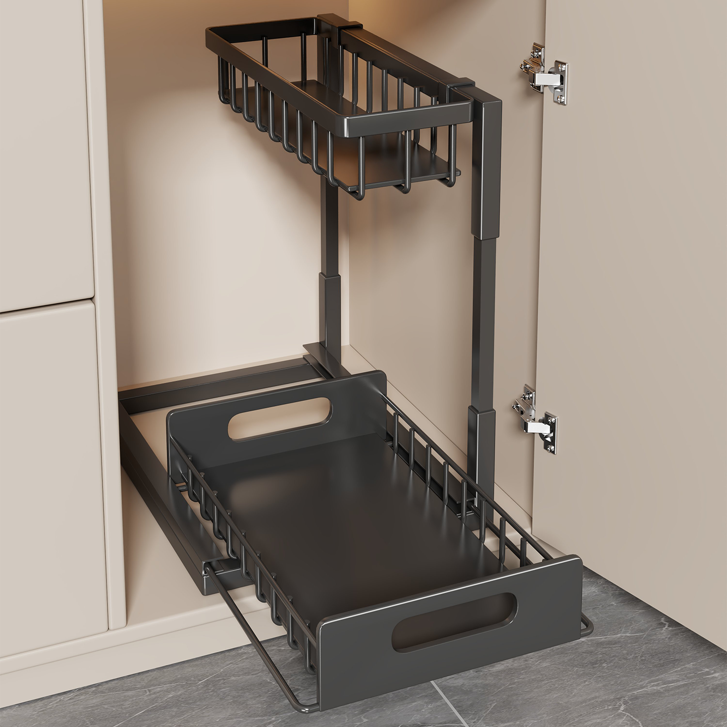 厨房抽拉置物架橱柜内分层架