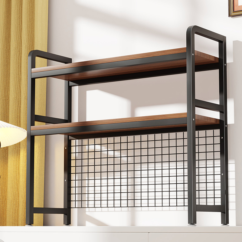 书桌置物架网格简易多层桌上桌面书架整理架电脑桌收纳架学生铁艺