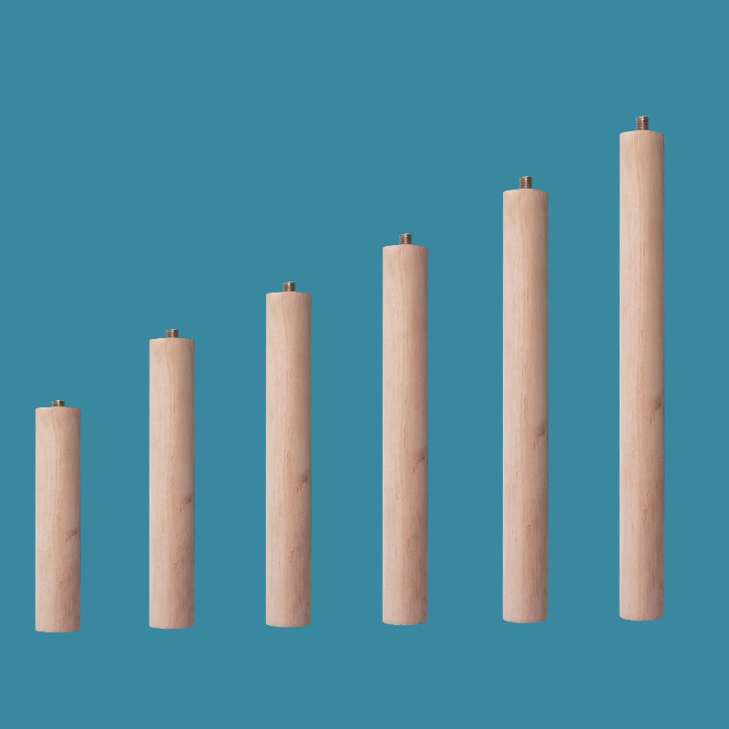 林家小子 带腿隔板分层架配件圆木腿