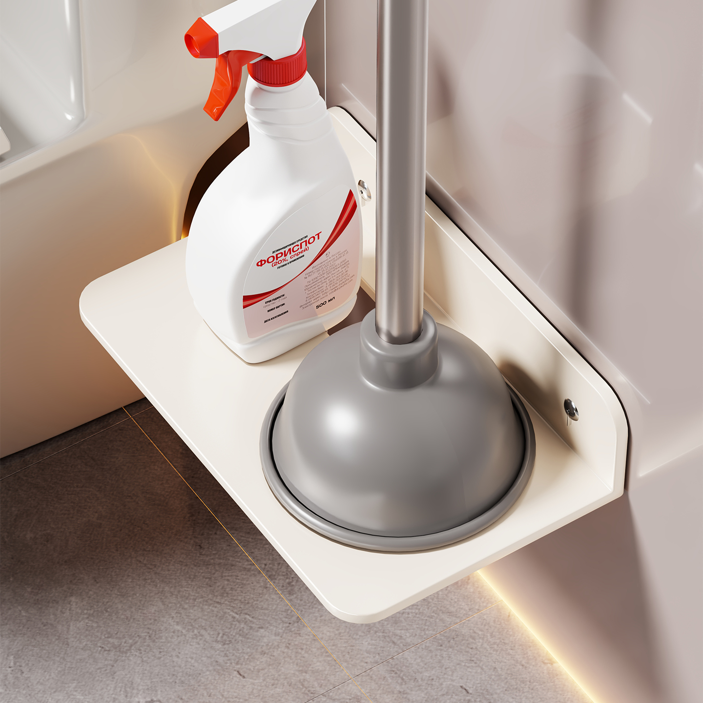 马桶刷置物架多功能收纳架