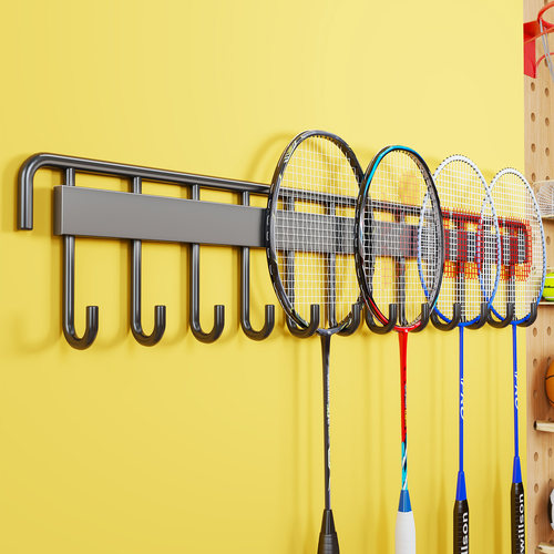 羽毛球拍收纳架免打孔置物架