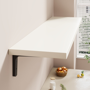 墙上置物架客厅墙壁免打孔一字隔板支架卧室床头收纳挂书架免漆板