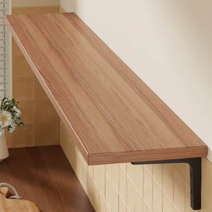 墙上置物架家用厨房一字隔板支架免打孔墙面置物架书架壁挂式支架