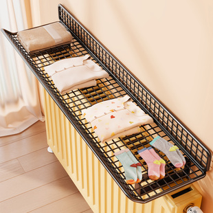 暖气片置物架上方遮挡装饰隔板暖气管上方晾衣架防尘防熏隔热挡板