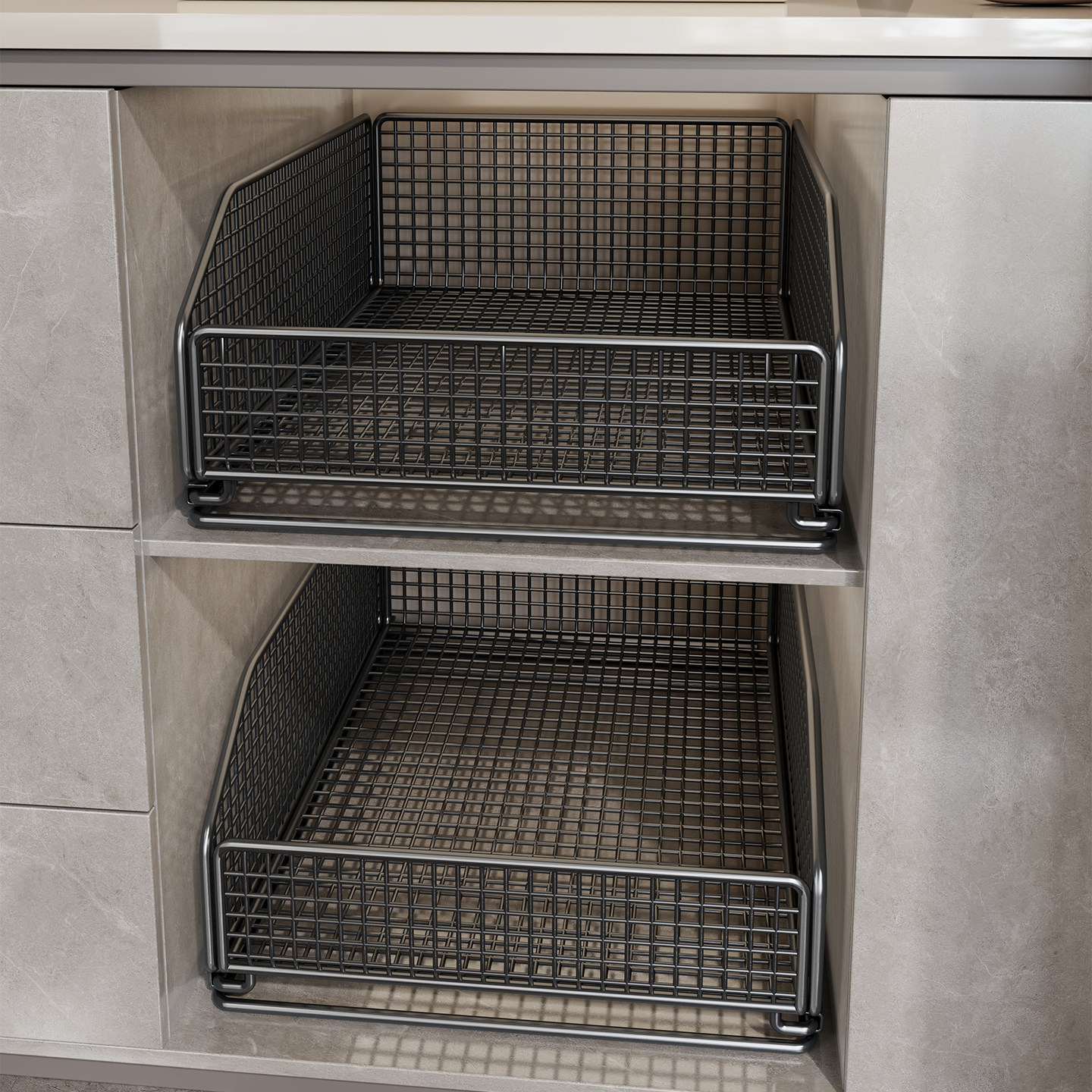 厨房橱柜置物架家用下水槽多功能小型抽拉式拉篮碗碟调料收纳架子,家装主材,拉篮,淘宝优惠券,粉丝福利购,淘宝优惠卷